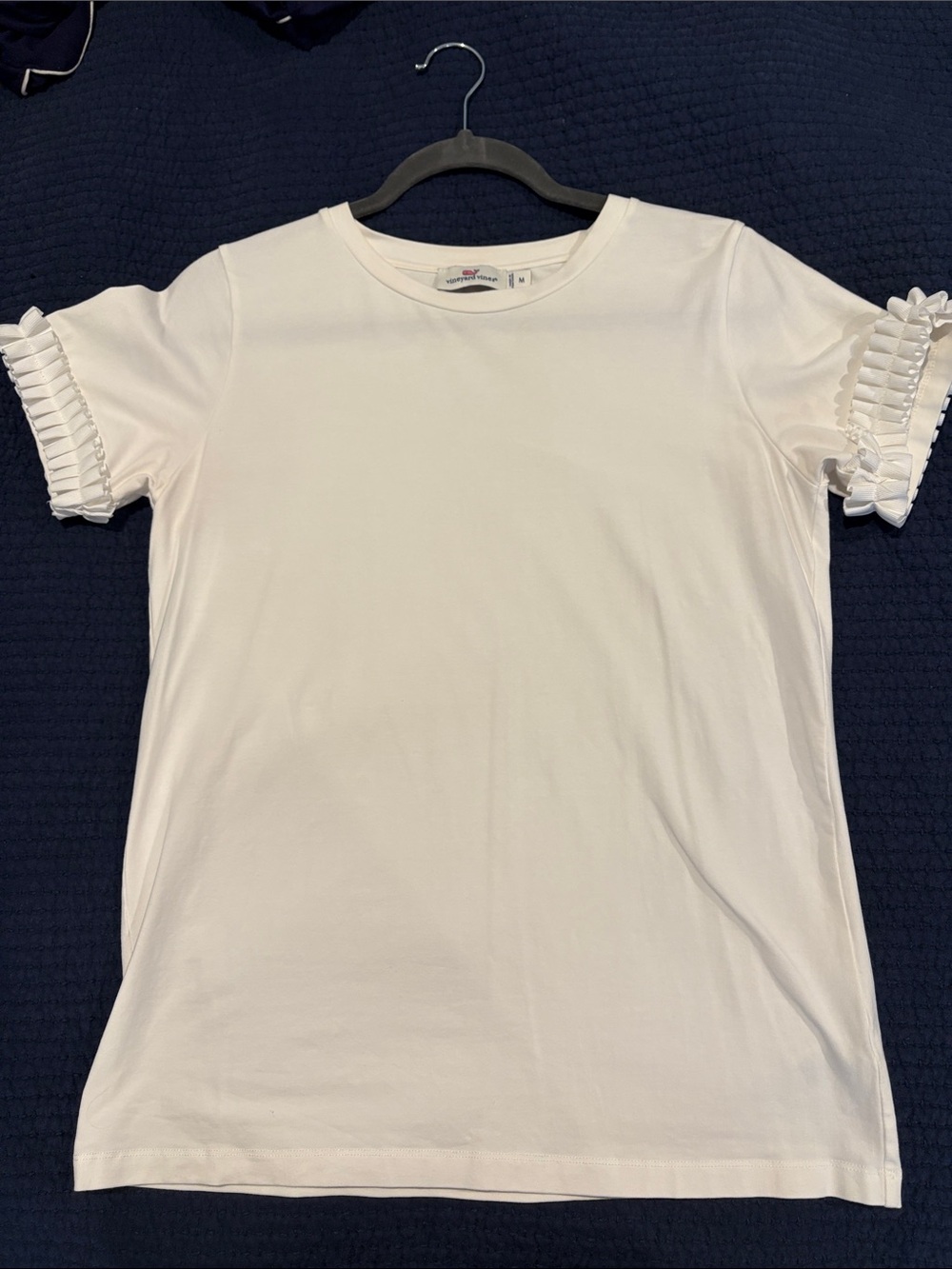Vineyard Vines Short Sleeve Tee with Ruffle Trim